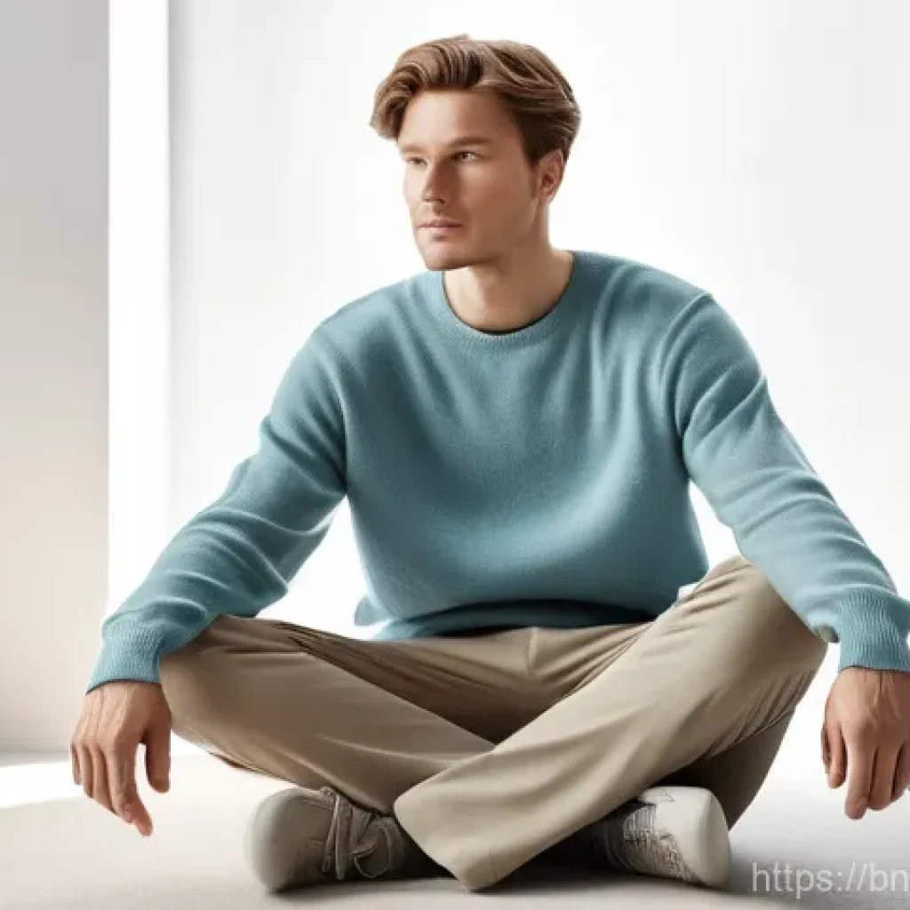 불확실성 수용 사고법과 경제적 결정 - **A Serene Individual Embracing Financial Uncertainty:** A full-body shot of an adult (male or femal...